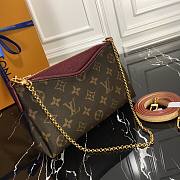 LOUIS VUITTON | Pallas Clutch Red Wine - M41639 - 23 x 14 x 5 cm - 4