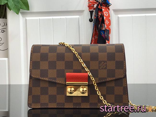 Louis Vuitton | Croisette Damier Ebene Canvas - N60288 - 21 x 13.5 x 5 cm - 1