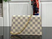 Louis Vuitton | Croisette Damier Azur Chain Wallet  - N60357 - 21 x 13.5 x 5 cm - 4