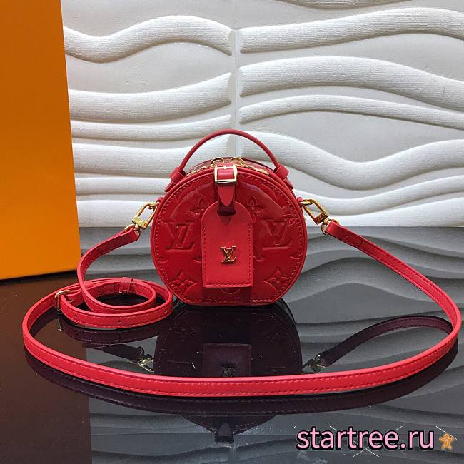 Louis Vuitton | Mini Boite Chapeau Souple Red - M90498 - 13x12x6.5cm - 1
