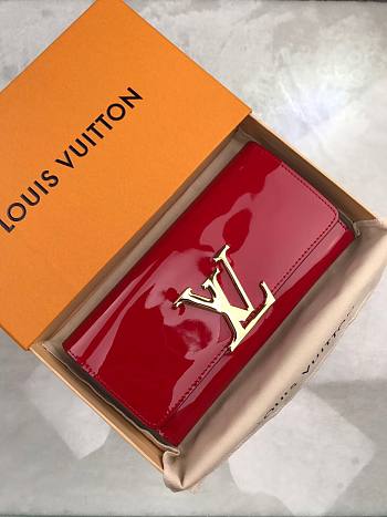 Louis Vuitton | Portefeuille Louise Patent - M64550 - 19*10cm