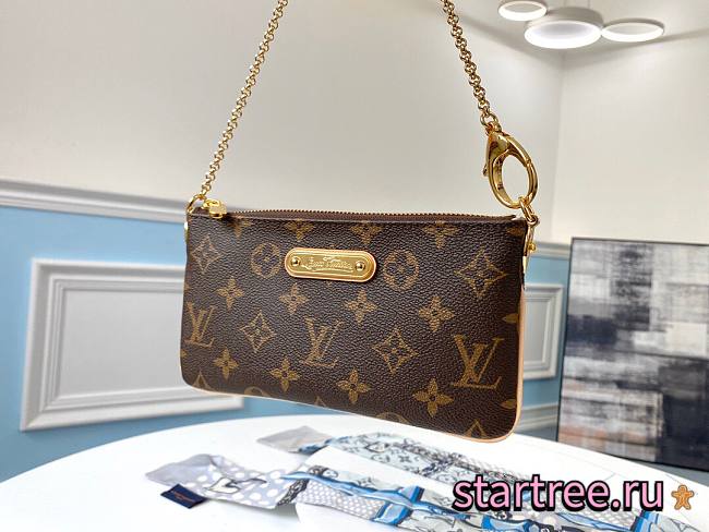  Louis Vuitton | Monogram Pochette Milla MM - M60094 - 20.0 ×11.0 ×1.5cm - 1