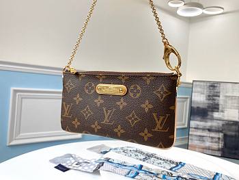  Louis Vuitton | Monogram Pochette Milla MM - M60094 - 20.0 ×11.0 ×1.5cm