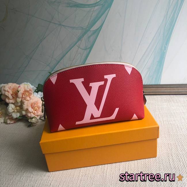 Louis Vuitton | Cosmetic Pouch Monogram Giant Red/Pink - M67694 - 19×12×6cm - 1