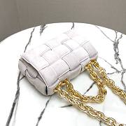 Bottega Veneta | Chain Cassette White Suede bag - 631421 - 26x18x8cm - 3