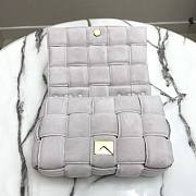 Bottega Veneta | Chain Cassette White Suede bag - 631421 - 26x18x8cm - 2