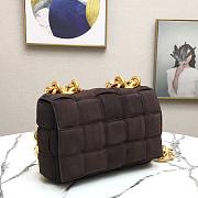 Bottega Veneta | Chain Cassette Dark Brown Suede bag - 631421 - 26x18x8cm - 2