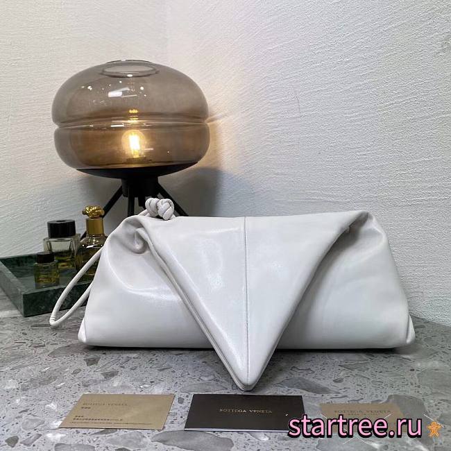 Bottega Veneta | BV Trine angular White clutch - 622712 - 32 x 18 cm - 1