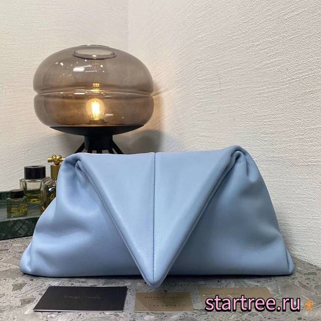 Bottega Veneta | BV Trine angular blue clutch - 622712 - 32 x 18 cm - 1