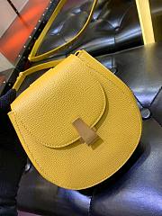 Bottega Veneta | PALMELLATO Yellow Belt Bag - 576643 - 18 x 16 x 6 cm - 4