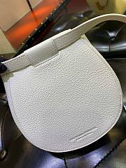 Bottega Veneta | PALMELLATO White Belt Bag - 576643 - 18 x 16 x 6 cm - 2