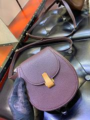 Bottega Veneta | PALMELLATO Purple Belt Bag - 576643 - 18 x 16 x 6 cm - 1