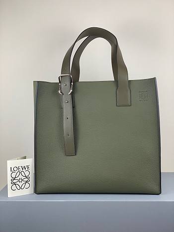 LOEWE | Buckle tote bag Green - B692L - 36 x 33 x 17cm