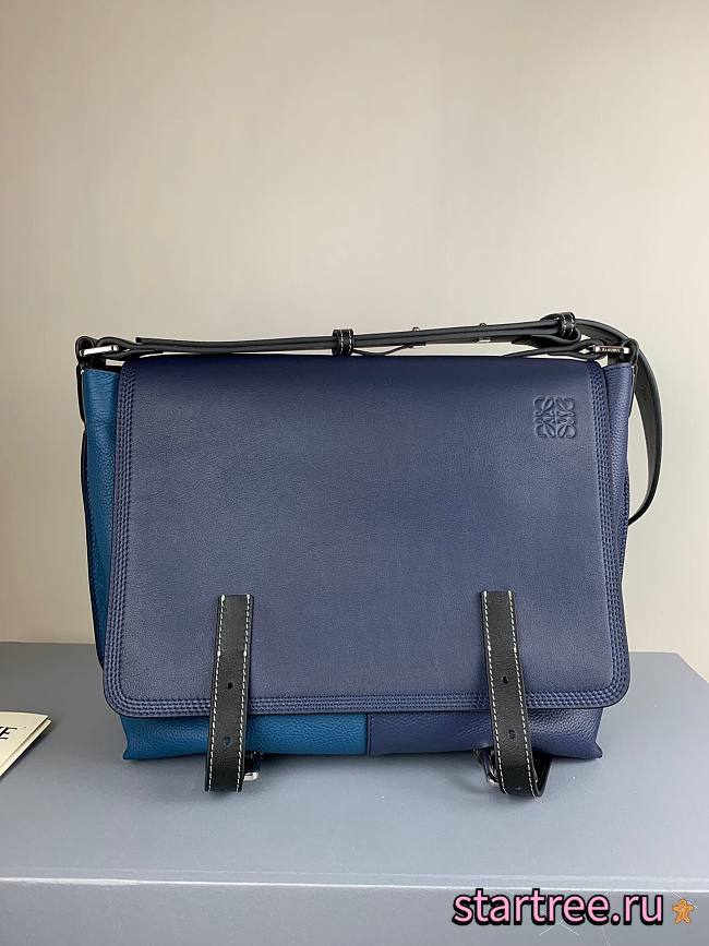 LOEWE | Military Messenger Bag Blue - B553A1 - 30 x 25 x 15cm - 1