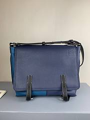 LOEWE | Military Messenger Bag Blue - B553A1 - 30 x 25 x 15cm - 1