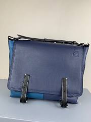 LOEWE | Military Messenger Bag Blue - B553A1 - 30 x 25 x 15cm - 6