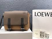 LOEWE | Military XS Messenger Bag DARK TAUPE/DESERT  - 24.5×18×10.5cm - 1