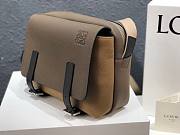 LOEWE | Military XS Messenger Bag DARK TAUPE/DESERT  - 24.5×18×10.5cm - 3