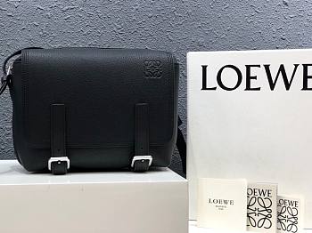LOEWE | Military XS Messenger Bag Black  - 24.5×18×10.5cm
