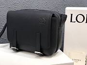 LOEWE | Military Messenger Bag Black - B553A1 - 33 x 10 x 25 cm - 4