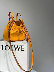 LOEWE | Mini Yellow Hammock Drawstring bag - 31430V- 19.5 x 17 x 11cm - 2