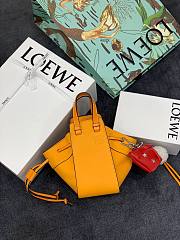 LOEWE | Mini Yellow Hammock Drawstring bag - 31430V- 19.5 x 17 x 11cm - 6