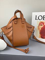 LOEWE | Mini Tan Drawstring Hammock bag - 19.5 x 17 x 11cm - 4