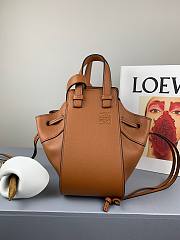 LOEWE | Mini Tan Drawstring Hammock bag - 19.5 x 17 x 11cm - 3
