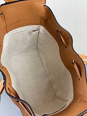 LOEWE | Mini Tan Drawstring Hammock bag in Grain - 19.5 x 17 x 11cm - 2