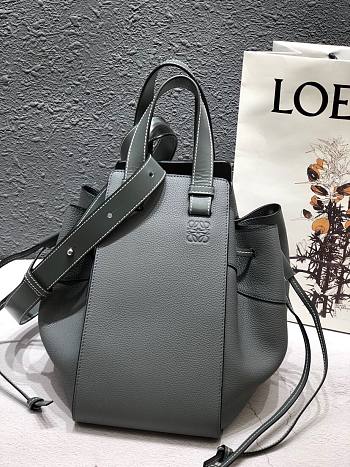 LOEWE | Grey Drawstring Hammock bag - 32 x 28 x 15 cm