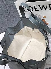 LOEWE | Grey Drawstring Hammock bag - 32 x 28 x 15 cm - 5