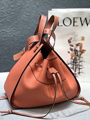 LOEWE | Orange Drawstring Hammock bag - 32 x 28 x 15 cm - 4