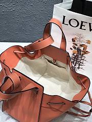 LOEWE | Orange Drawstring Hammock bag - 32 x 28 x 15 cm - 3