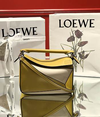 LOEWE | Mini Silver Yellow/White bag - 322.30.U - 18 x 12.5 x 8cm