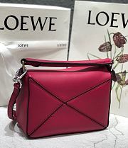 LOEWE | Mini Silver Rose Purple Puzzle bag - 322.30.U - 18 x 12.5 x 8cm - 4