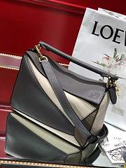 LOEWE | Black/Khaki Puzzle bag - A510S2 - 24 x 14 x 11 cm - 4