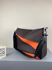LOEWE | Puzzle Messenger Bag Dark Brown/Orange- 37 x 25 x 9cm - 5