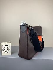 LOEWE | Puzzle Messenger Bag Dark Brown/Orange- 37 x 25 x 9cm - 3