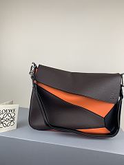 LOEWE | Puzzle Messenger Bag Dark Brown/Orange- 37 x 25 x 9cm - 2