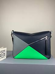LOEWE | Puzzle Messenger Bag Dark Black/Green- 37 x 25 x 9cm - 3