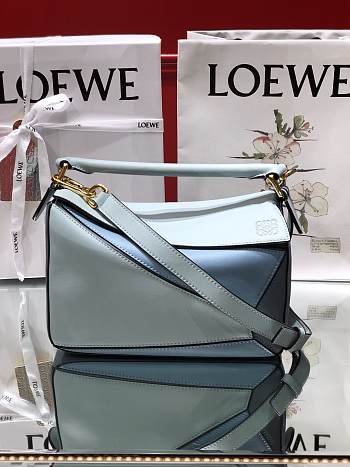 LOEWE | Small light blue Puzzle bag - 24 x 14 x 11 cm