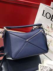 LOEWE | Small Dark Blue Puzzle bag - 24 x 14 x 11 cm - 2