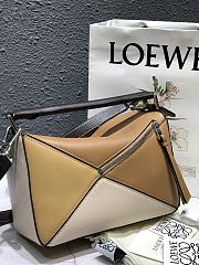 LOEWE | Small Beige/White Puzzle bag - 322.30.S - 24 x 14 x 11 cm - 4
