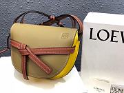 LOEWE | Small Yellow/Green Gate Bag - 20 x 19 x 11.5cm - 4