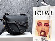 Loewe | Midnight Black Gate Bag - 20 x 19 x 11.5cm - 1