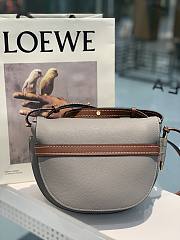 Loewe | Small Grey Gate bag in soft grained - 321.12.T - 20 x 19 x 11.5cm - 6