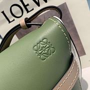 Loewe | Small Green/White Gate bag in soft calfskin - A650T2 - 20 x 19 x 11.5cm - 5