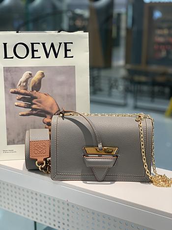  Loewe | Barcelona Grey bag in soft grained calfskin - 24 x 15 x 8cm
