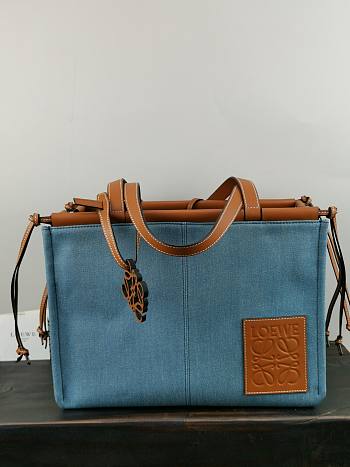 LOEWE | Cushion tote Blue bag - 330.02A - 35 x 27 x 19cm