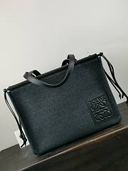 LOEWE | Small Cushion Tote in Black Anagram - A612A9 - 32 x 24 x 16cm - 3